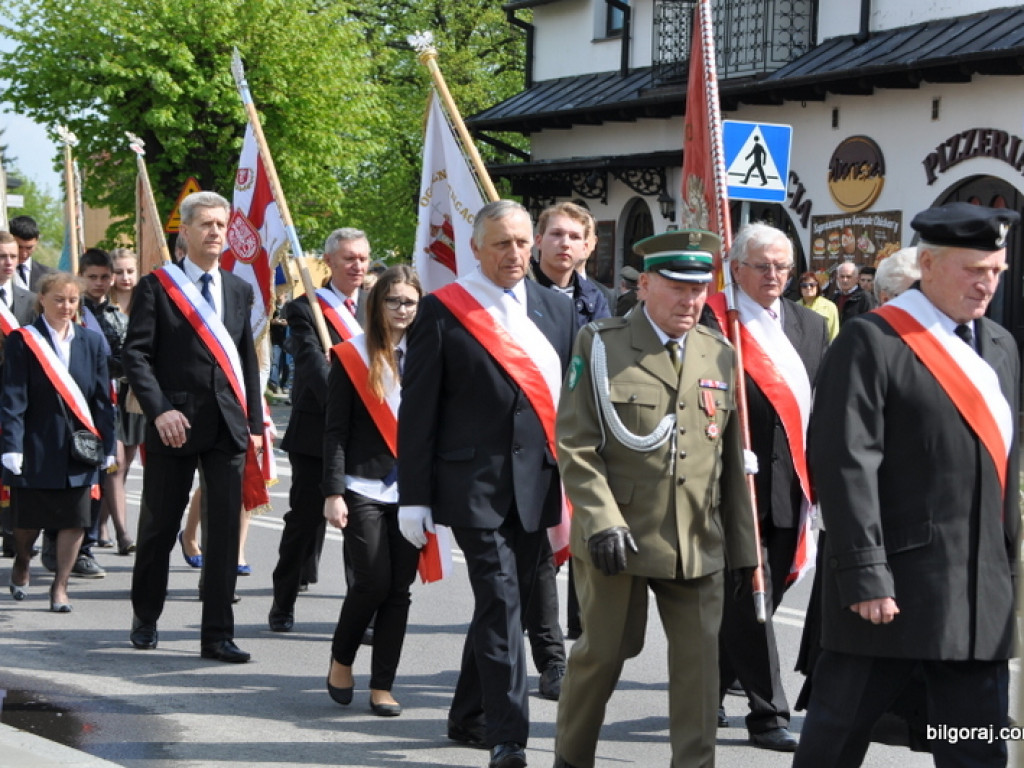 Biłgoraj: 225. rocznica uchwalenia Konstytucji 3 Maja (FOTO, AUDIO)
