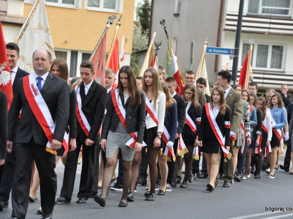 Biłgoraj: 225. rocznica uchwalenia Konstytucji 3 Maja (FOTO, AUDIO)
