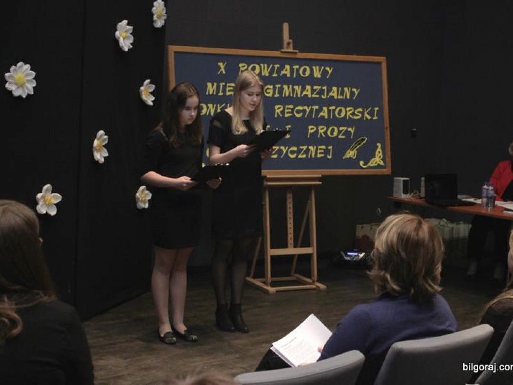 Powiatowy Międzygimnazjalny Konkurs Recytatorski Poezji i Prozy Obcojęzycznej (FOTO, WYNIKI)