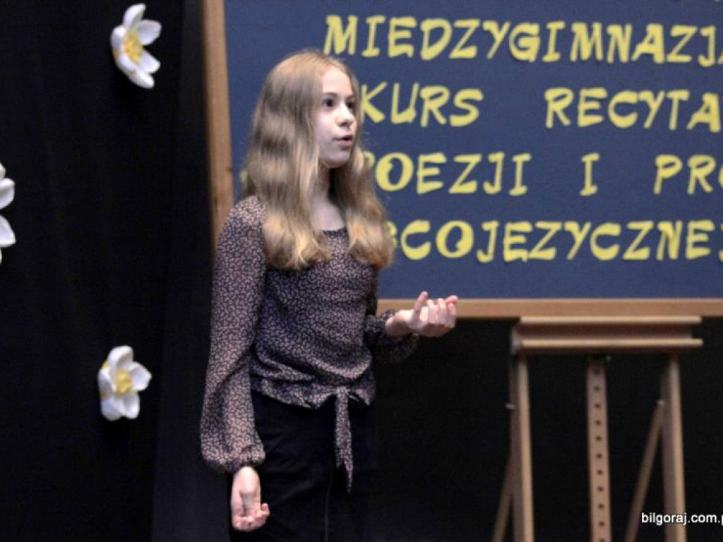 Powiatowy Międzygimnazjalny Konkurs Recytatorski Poezji i Prozy Obcojęzycznej (FOTO, WYNIKI)