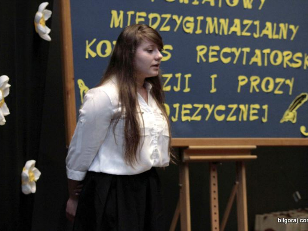 Powiatowy Międzygimnazjalny Konkurs Recytatorski Poezji i Prozy Obcojęzycznej (FOTO, WYNIKI)