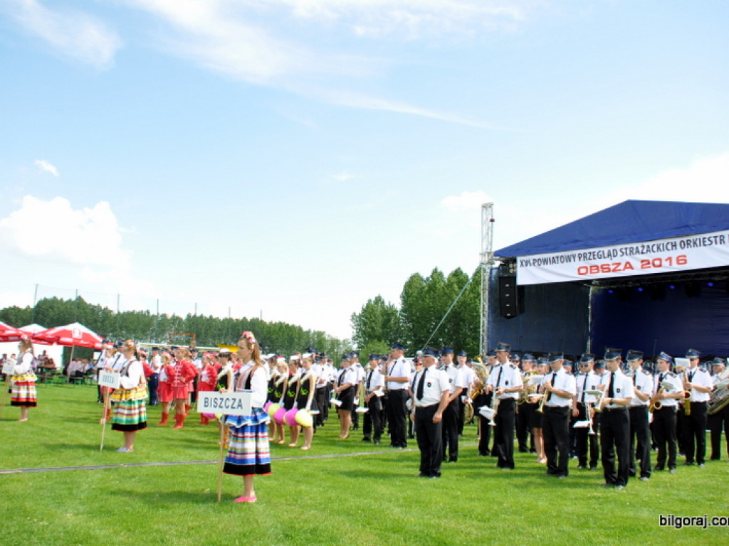 XVI Powiatowy Przegląd Strażackich Orkiestr Dętych w Obszy (FOTO)