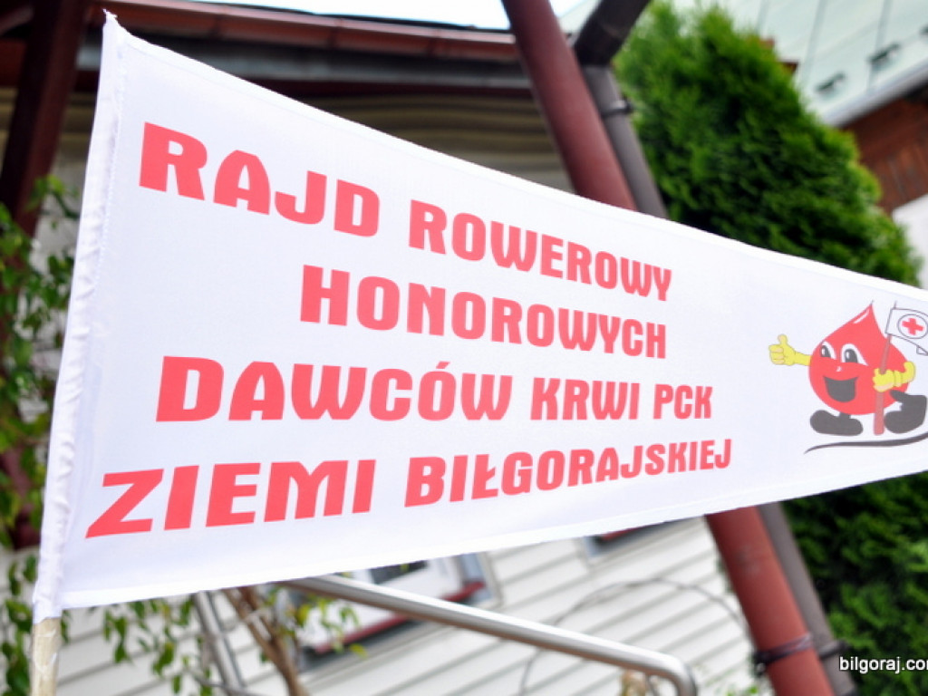 Krwiodawcy na rowerach (FOTO)