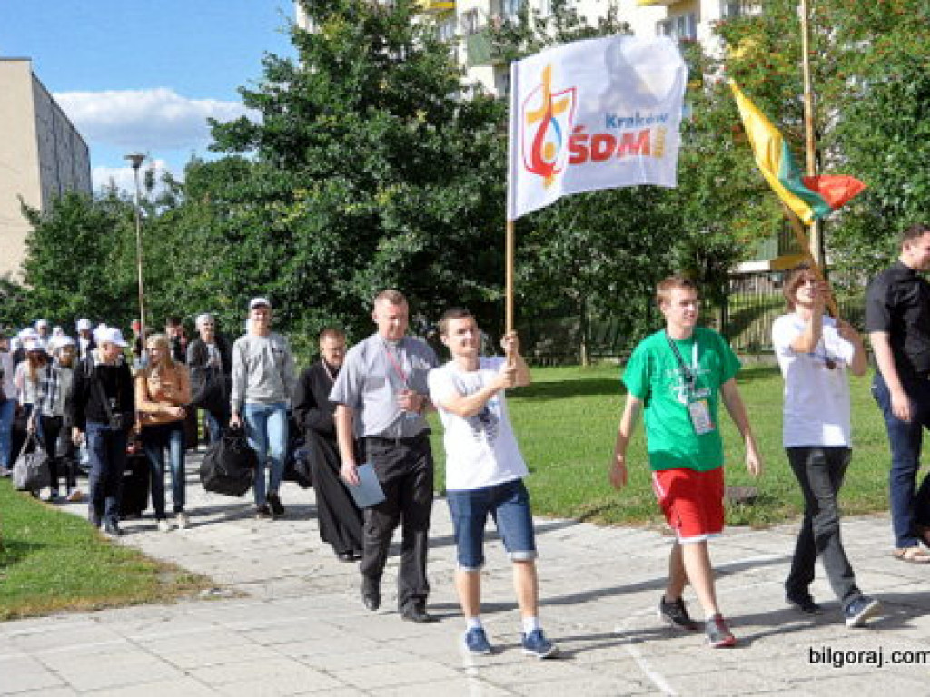 Światowe Dni Młodzieży - pielgrzymi z Litwy przybyli do Biłgoraja (FOTO)