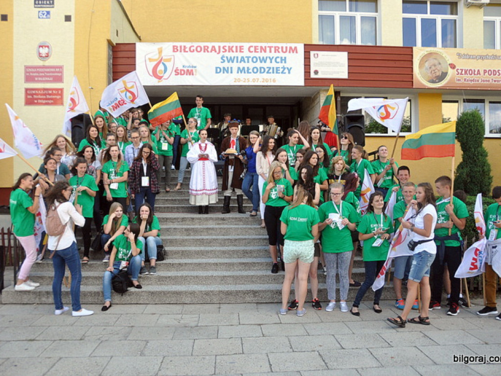 Światowe Dni Młodzieży - pielgrzymi z Litwy przybyli do Biłgoraja (FOTO)