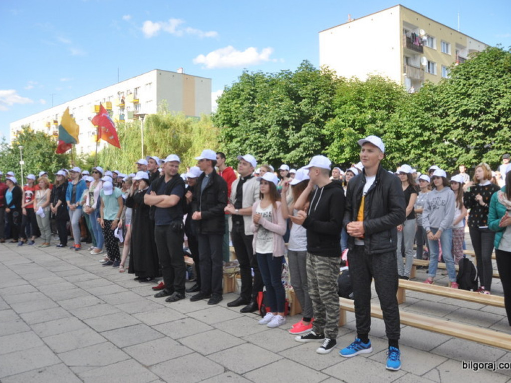 Światowe Dni Młodzieży - pielgrzymi z Litwy przybyli do Biłgoraja (FOTO)
