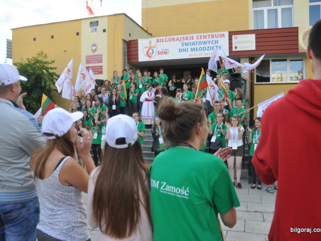 Światowe Dni Młodzieży - pielgrzymi z Litwy przybyli do Biłgoraja (FOTO)