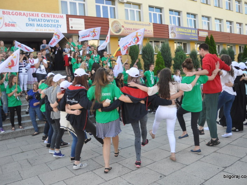 Światowe Dni Młodzieży - pielgrzymi z Litwy przybyli do Biłgoraja (FOTO)