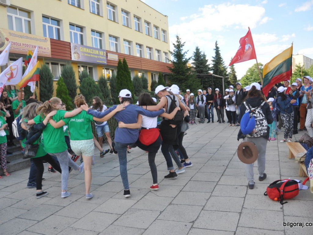 Światowe Dni Młodzieży - pielgrzymi z Litwy przybyli do Biłgoraja (FOTO)