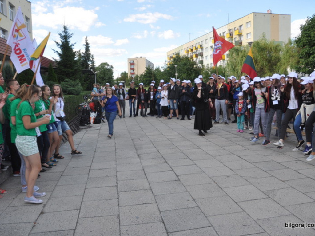 Światowe Dni Młodzieży - pielgrzymi z Litwy przybyli do Biłgoraja (FOTO)