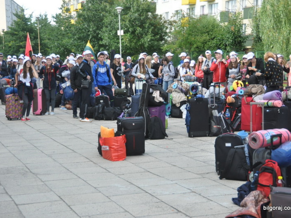 Światowe Dni Młodzieży - pielgrzymi z Litwy przybyli do Biłgoraja (FOTO)