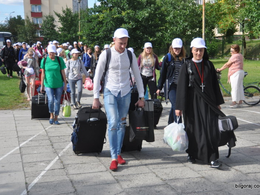 Światowe Dni Młodzieży - pielgrzymi z Litwy przybyli do Biłgoraja (FOTO)
