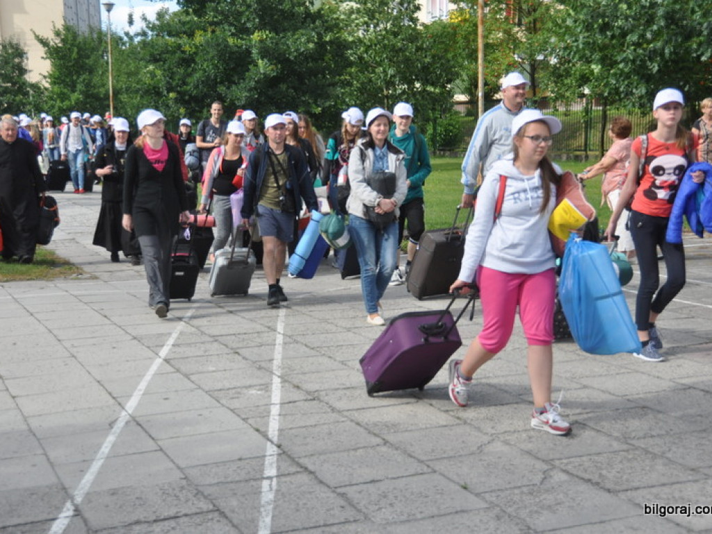 Światowe Dni Młodzieży - pielgrzymi z Litwy przybyli do Biłgoraja (FOTO)
