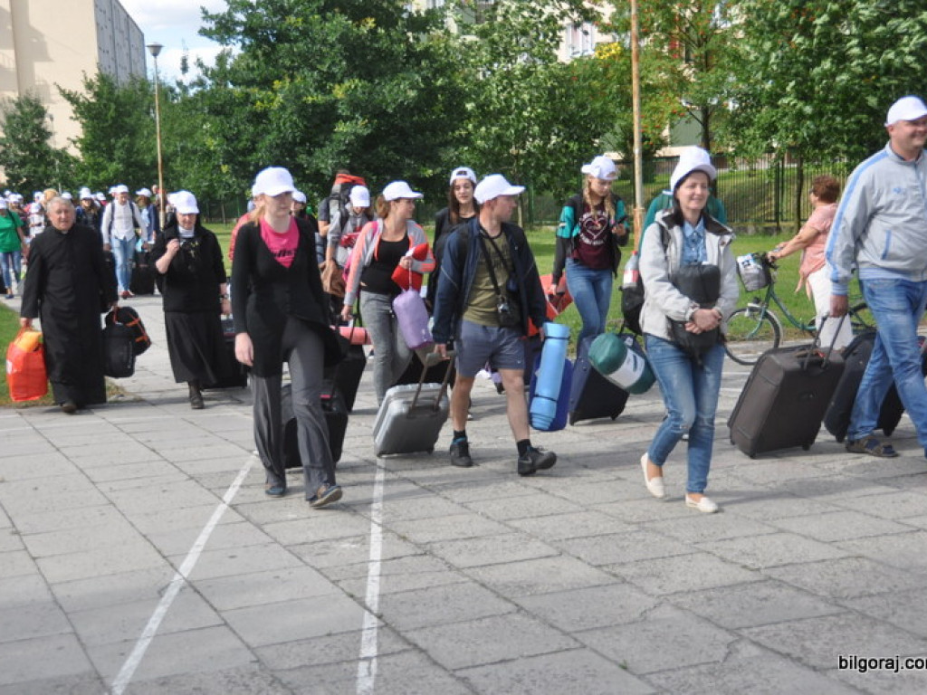 Światowe Dni Młodzieży - pielgrzymi z Litwy przybyli do Biłgoraja (FOTO)