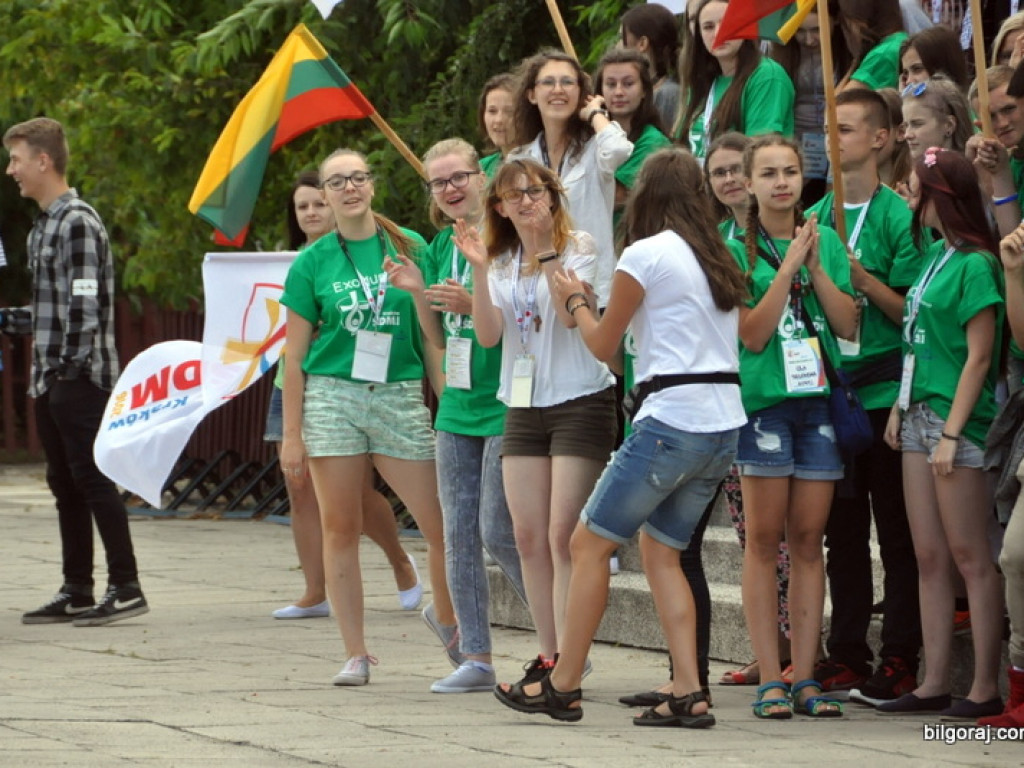 Światowe Dni Młodzieży - pielgrzymi z Litwy przybyli do Biłgoraja (FOTO)