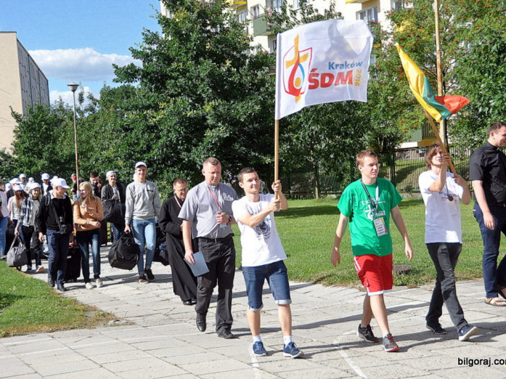 Światowe Dni Młodzieży - pielgrzymi z Litwy przybyli do Biłgoraja (FOTO)