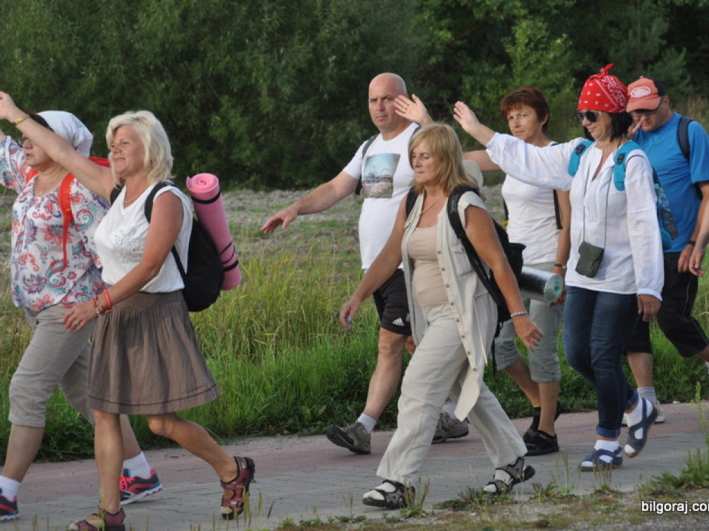 Pielgrzymi w drodze na Jasną Górę zawitali na Ziemię Biłgorajską (FOTO)