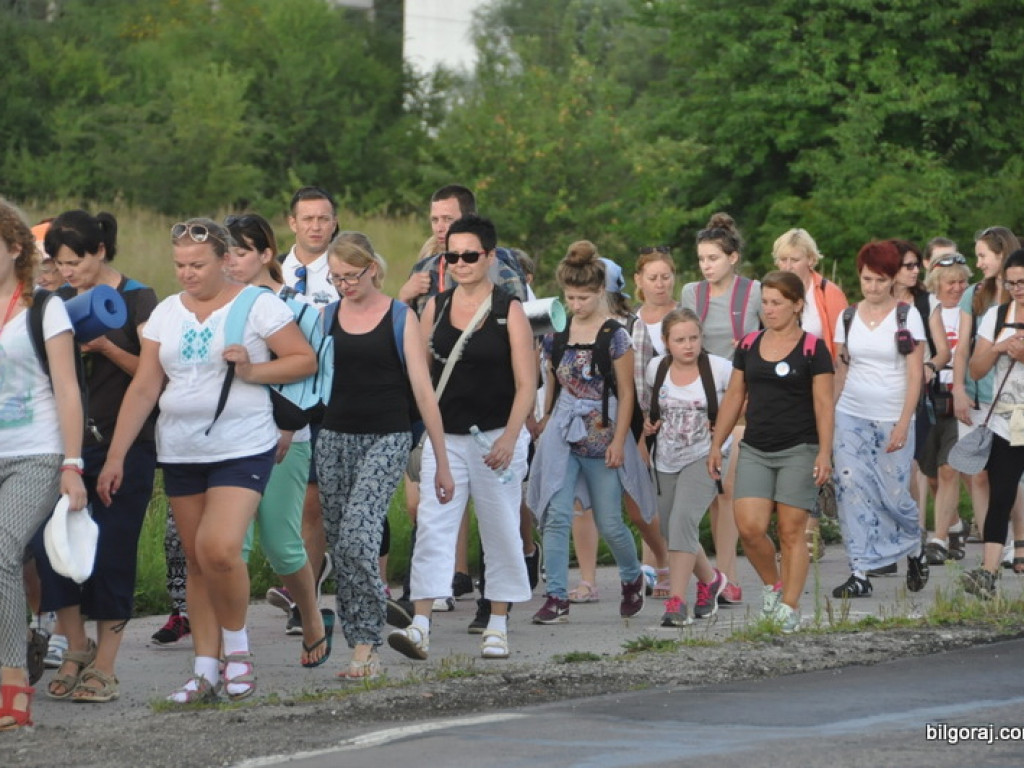 Pielgrzymi w drodze na Jasną Górę zawitali na Ziemię Biłgorajską (FOTO)