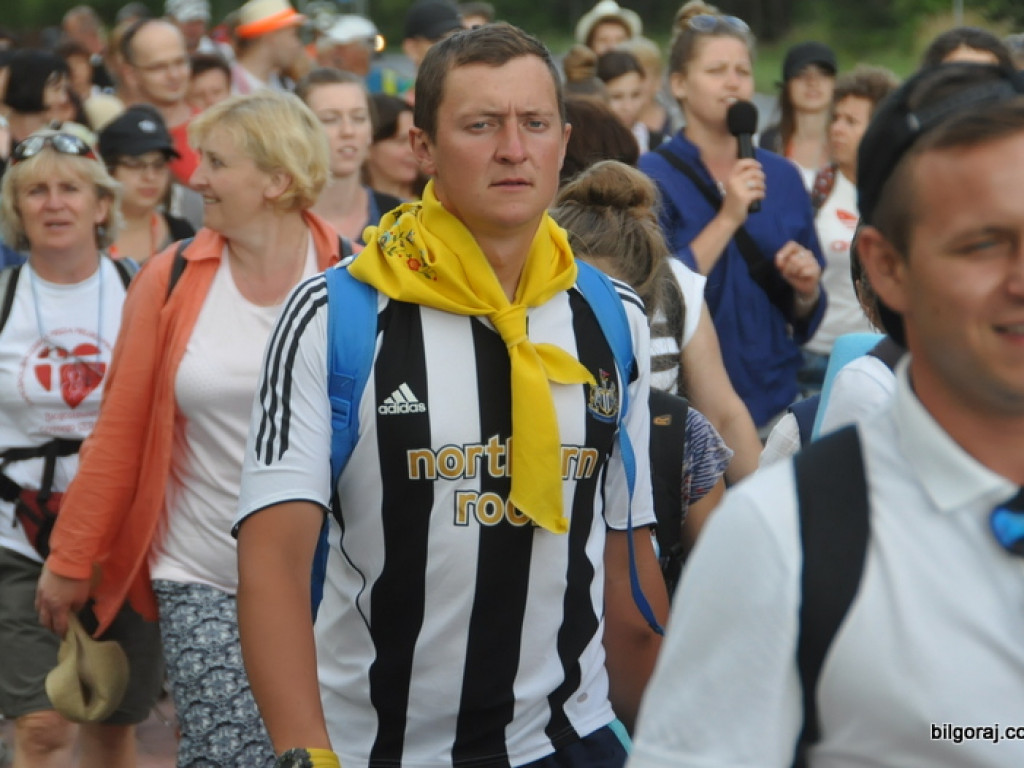 Pielgrzymi w drodze na Jasną Górę zawitali na Ziemię Biłgorajską (FOTO)