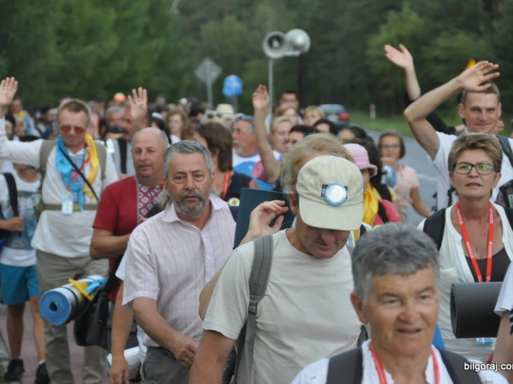 Pielgrzymi w drodze na Jasną Górę zawitali na Ziemię Biłgorajską (FOTO)