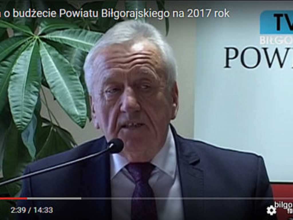 Budżet Powiatu Biłgorajskiego na 2017 rok uchwalony (VIDEO)