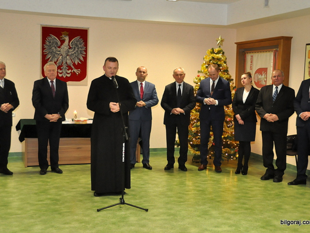 Spotkanie opłatkowe Rady Powiatu Biłgorajskiego (FOTO, VIDEO)