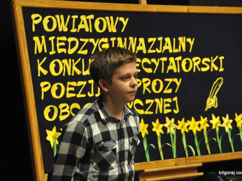 Gimnazjaliści recytowali poezję i prozę obcojęzyczną (FOTO)