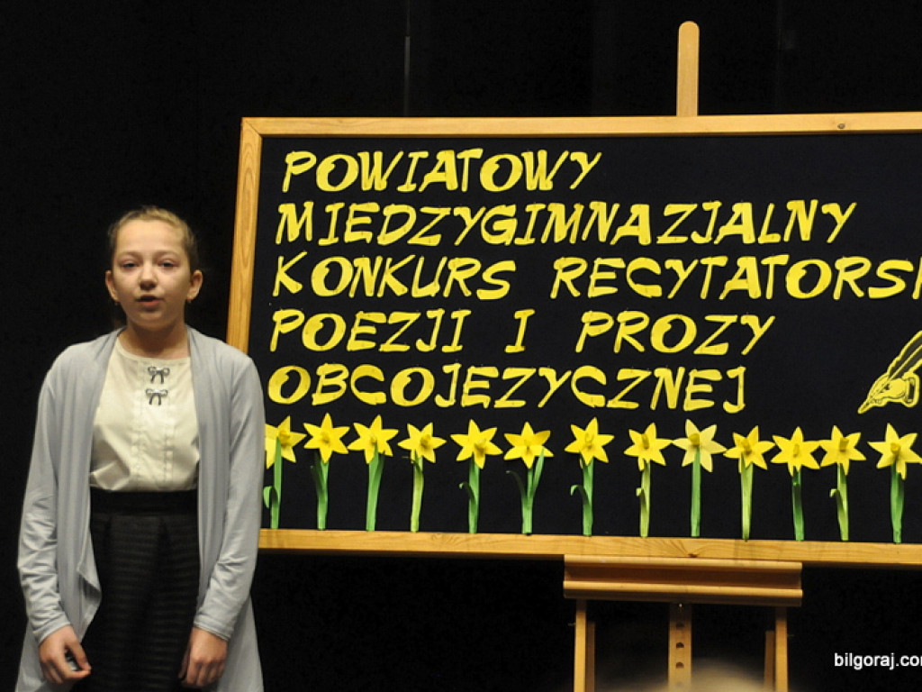 Gimnazjaliści recytowali poezję i prozę obcojęzyczną (FOTO)