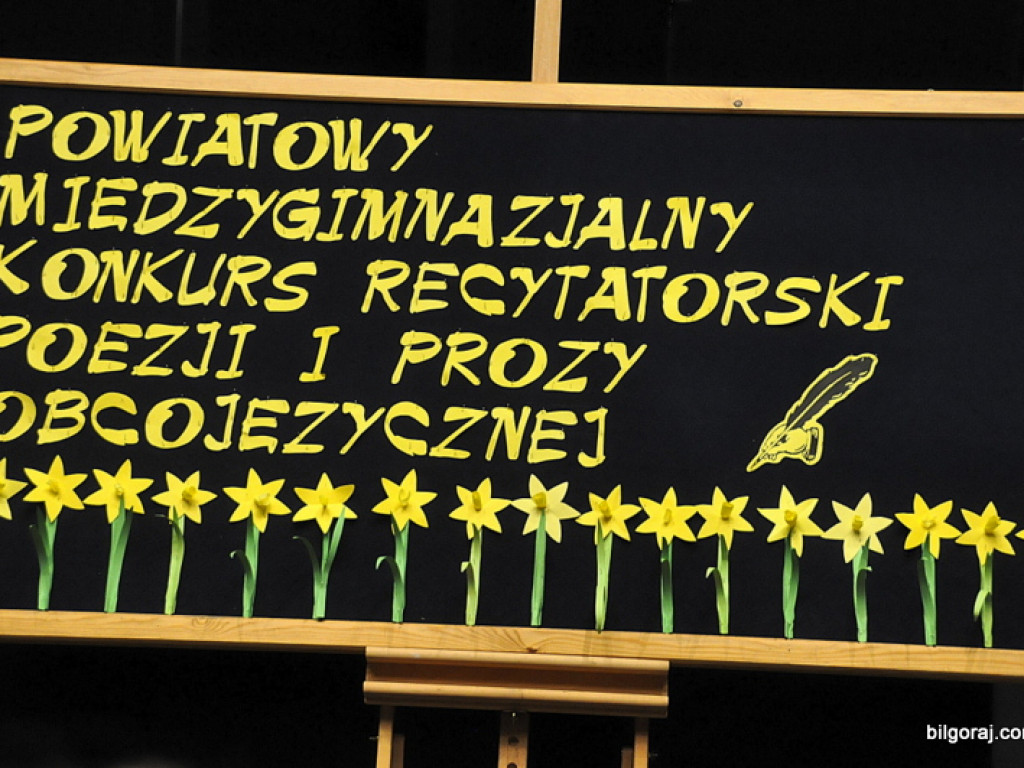 Gimnazjaliści recytowali poezję i prozę obcojęzyczną (FOTO)