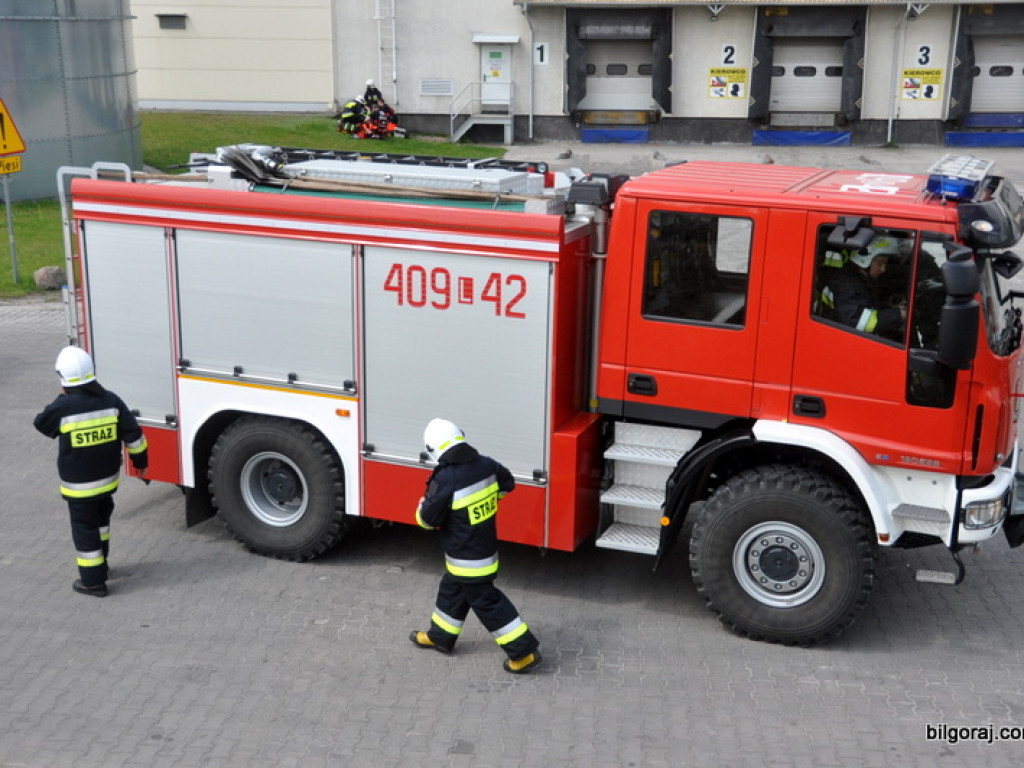 Ćwiczenia jednostek OSP na terenie Firmy MODEL Opakowania (FOTO)