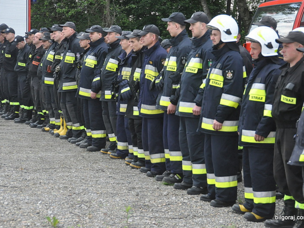 Ćwiczenia jednostek OSP na terenie Firmy MODEL Opakowania (FOTO)