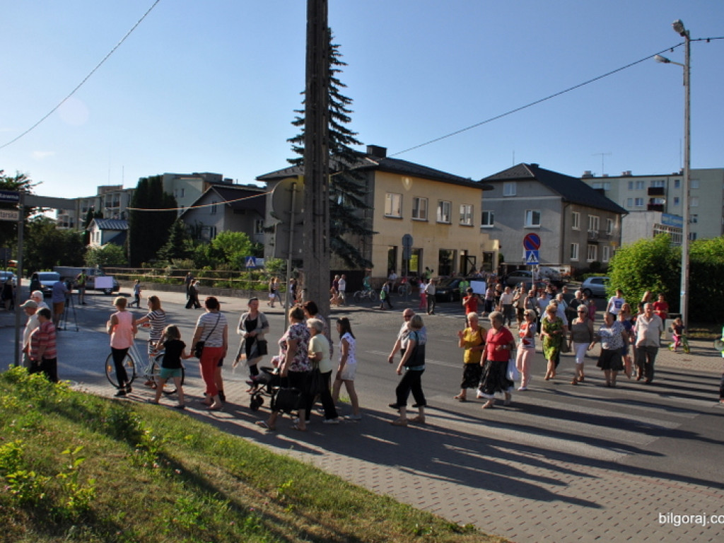 Manifestacja w sprawie ronda na skrzyżowaniu ul. Nadstawna i Lubelska (FOTO, VIDEO)