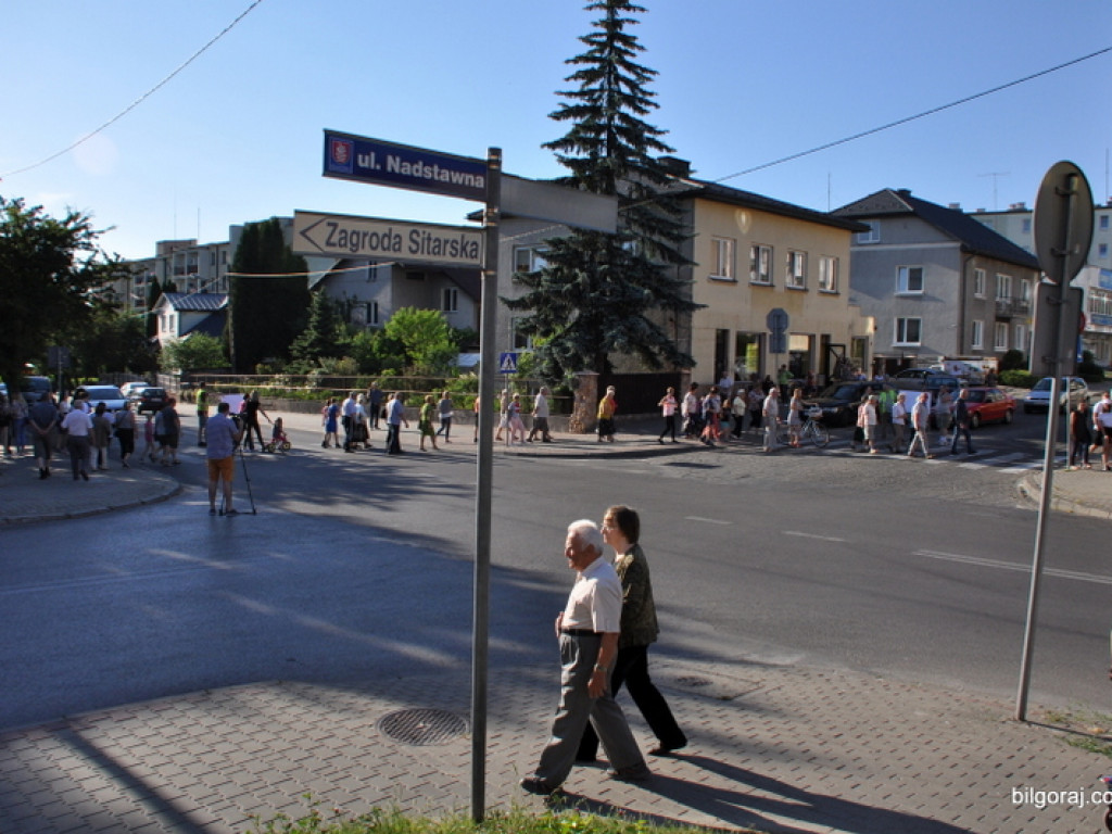 Manifestacja w sprawie ronda na skrzyżowaniu ul. Nadstawna i Lubelska (FOTO, VIDEO)