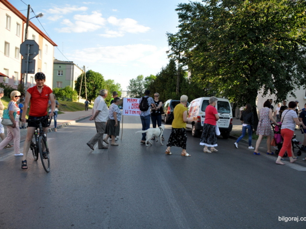 Manifestacja w sprawie ronda na skrzyżowaniu ul. Nadstawna i Lubelska (FOTO, VIDEO)