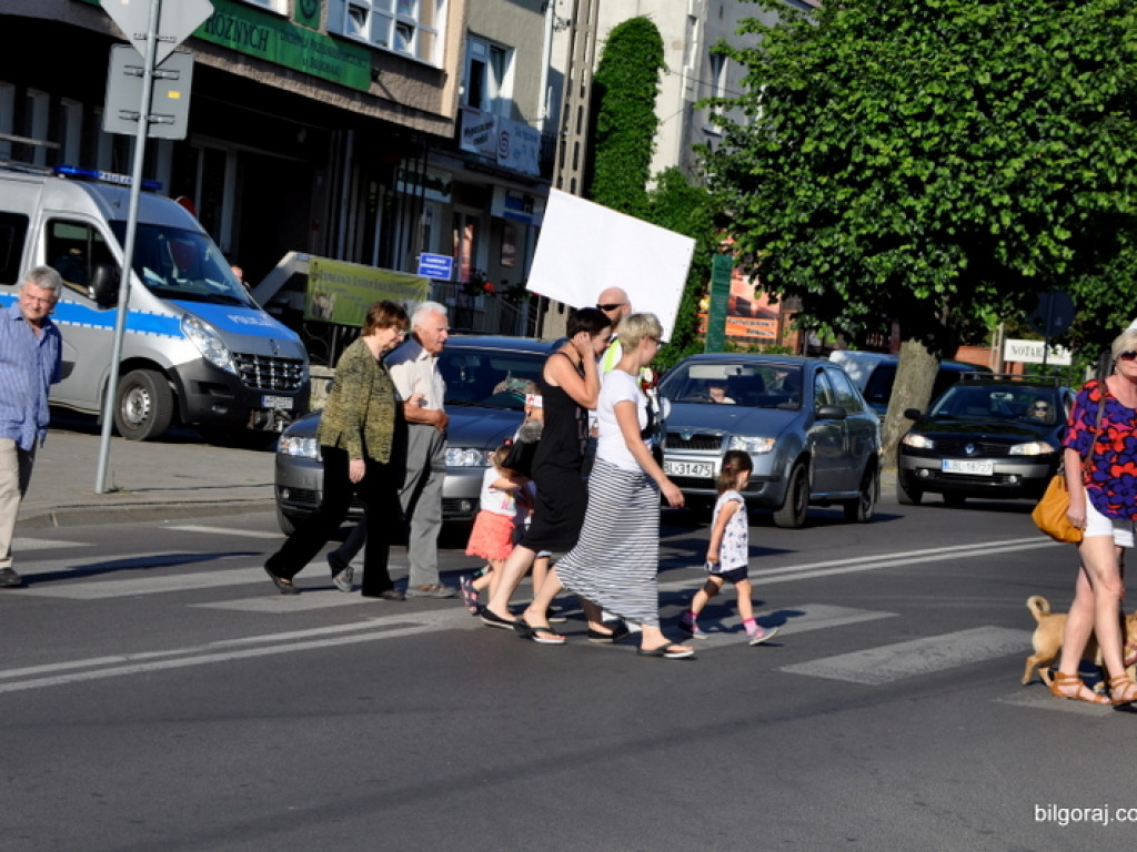 Manifestacja w sprawie ronda na skrzyżowaniu ul. Nadstawna i Lubelska (FOTO, VIDEO)