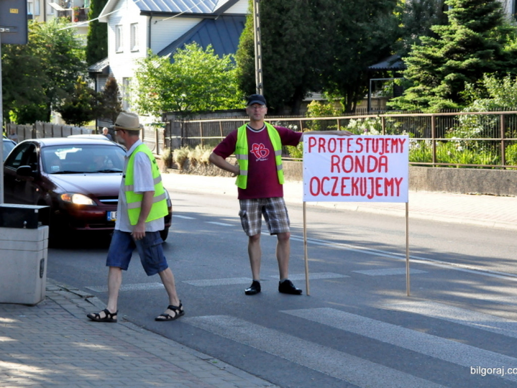 Manifestacja w sprawie ronda na skrzyżowaniu ul. Nadstawna i Lubelska (FOTO, VIDEO)