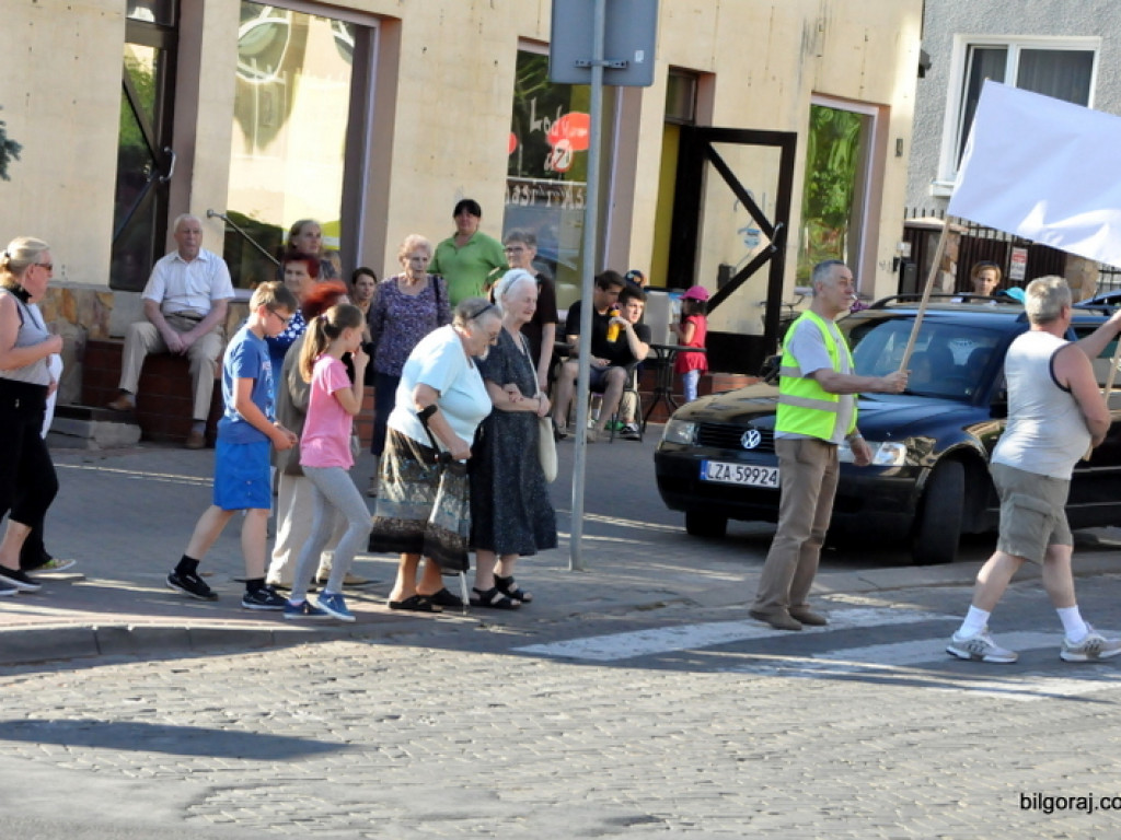 Manifestacja w sprawie ronda na skrzyżowaniu ul. Nadstawna i Lubelska (FOTO, VIDEO)