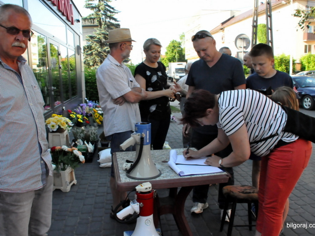 Manifestacja w sprawie ronda na skrzyżowaniu ul. Nadstawna i Lubelska (FOTO, VIDEO)