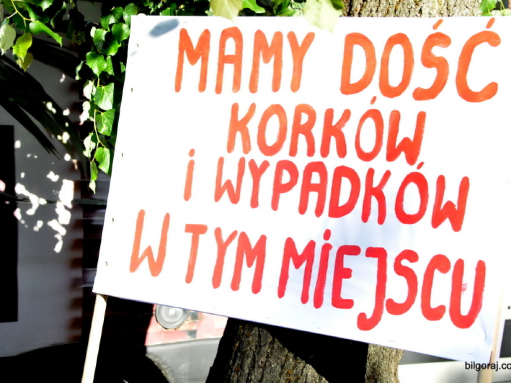 Manifestacja w sprawie ronda na skrzyżowaniu ul. Nadstawna i Lubelska (FOTO, VIDEO)