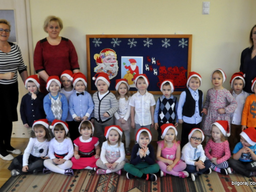 Święty Mikołaj u dzieci w Samorządowym Przedszkolu Nr 1 w Biłgoraju (FOTO)