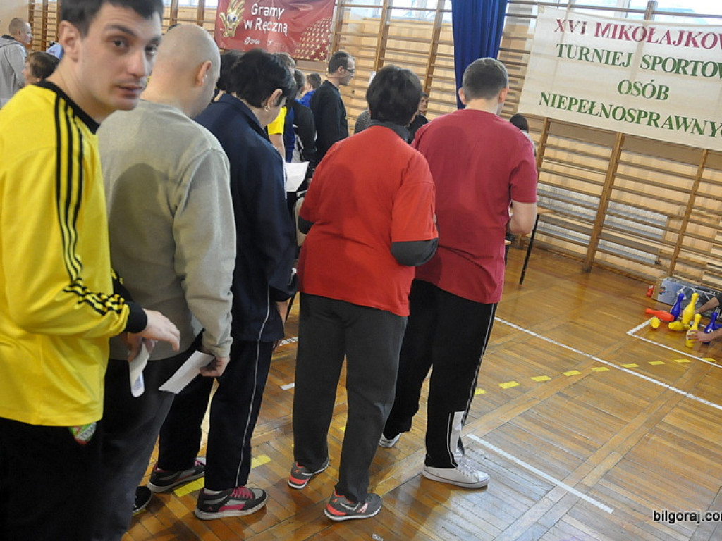 XVI Mikołajkowy Turniej Sportowy Osób Niepełnosprawnych (FOTO)