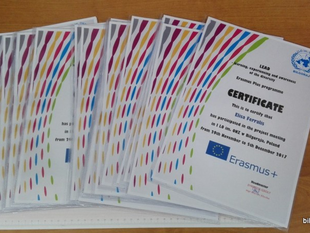 Erasmus+ w I LO im. ONZ (FOTO)