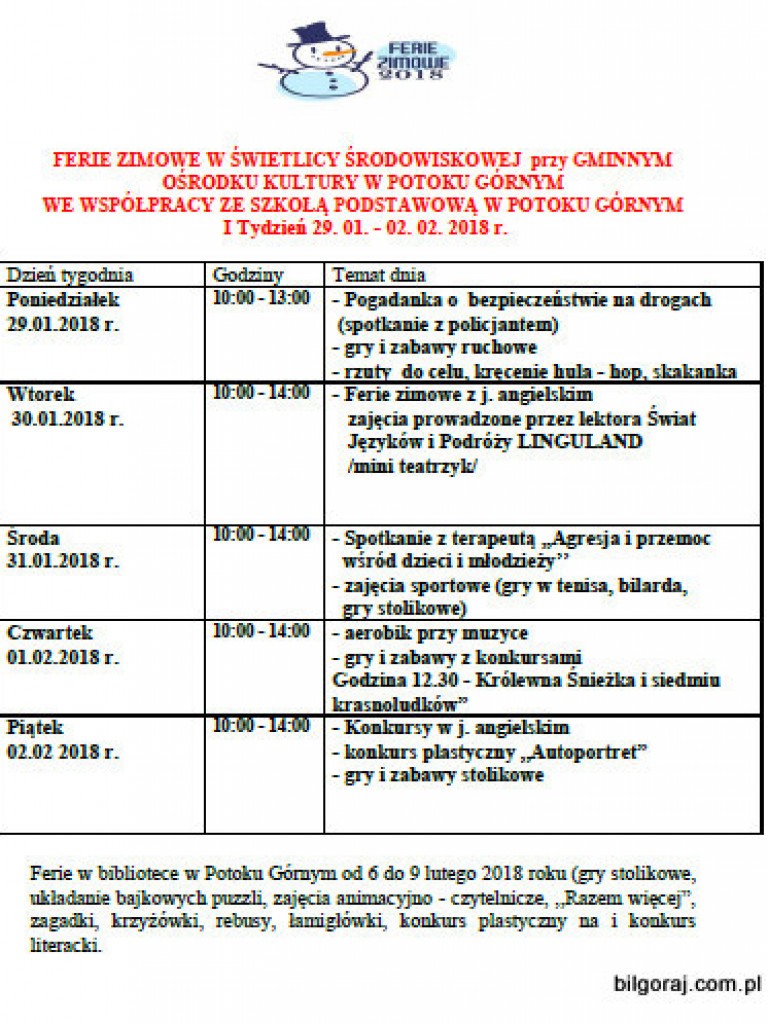 Ferie 2018. Oferta dla dzieci i młodzieży, warto skorzystać!