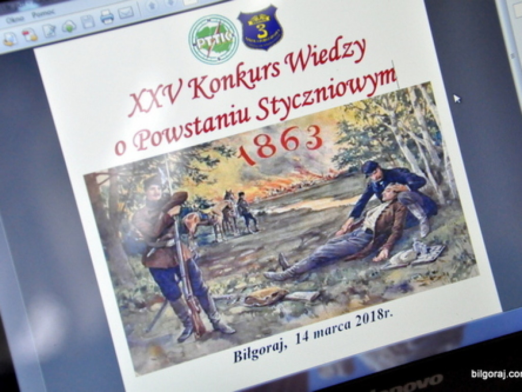 Konkurs wiedzy o powstaniu styczniowym (FOTO, WYNIKI)