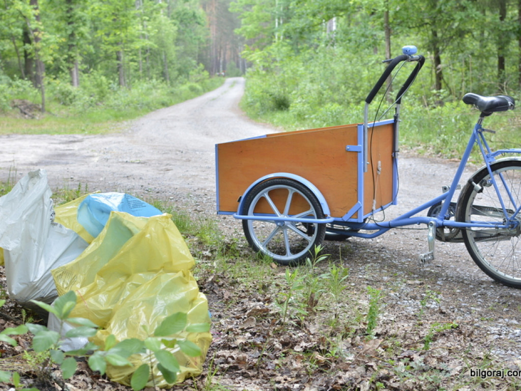 Sprzątanie okolic zalewu Bojary