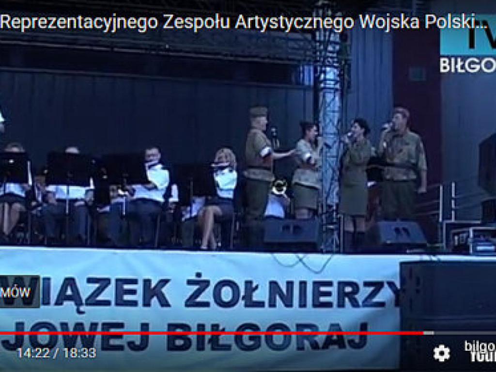 Koncert Reprezentacyjnego Zespołu Artystycznego Wojska Polskiego w ramach biłgorajskich obchodów 100-lecia niepodległości (FOTO, VIDEO)