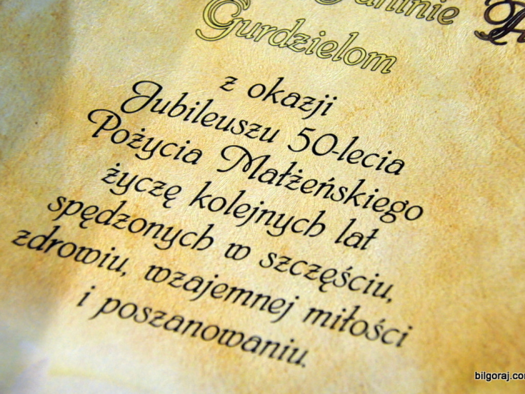 Złote gody w Tarnogrodzie (FOTO)