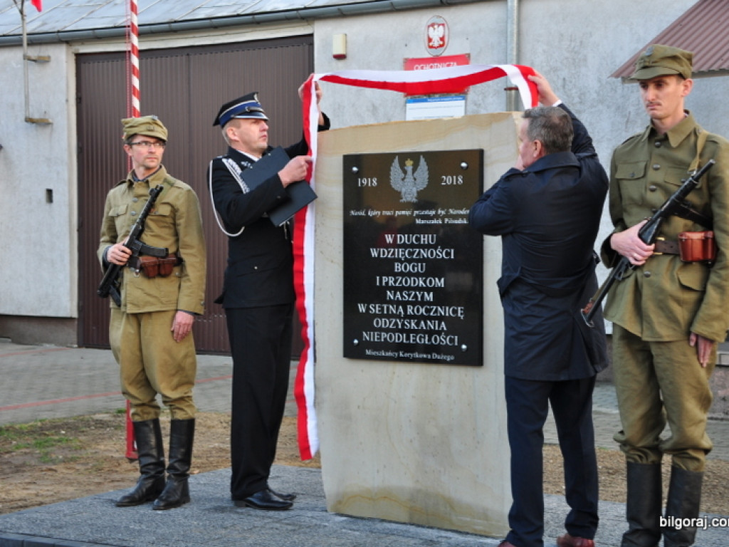 W Korytkowie Dużym odsłonięto tablicę wdzięczności (FOTO)