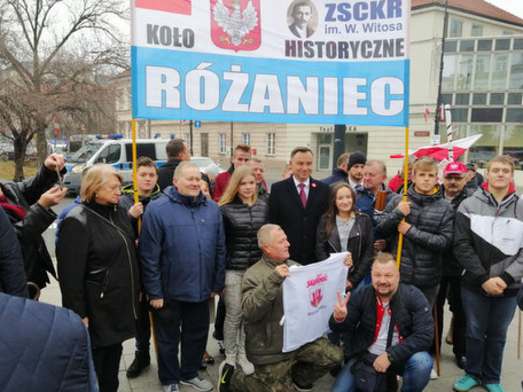 ZSCKR w Różańcu z Prezydentem RP świętował w Warszawie 100-lecie odzyskania niepodległości
