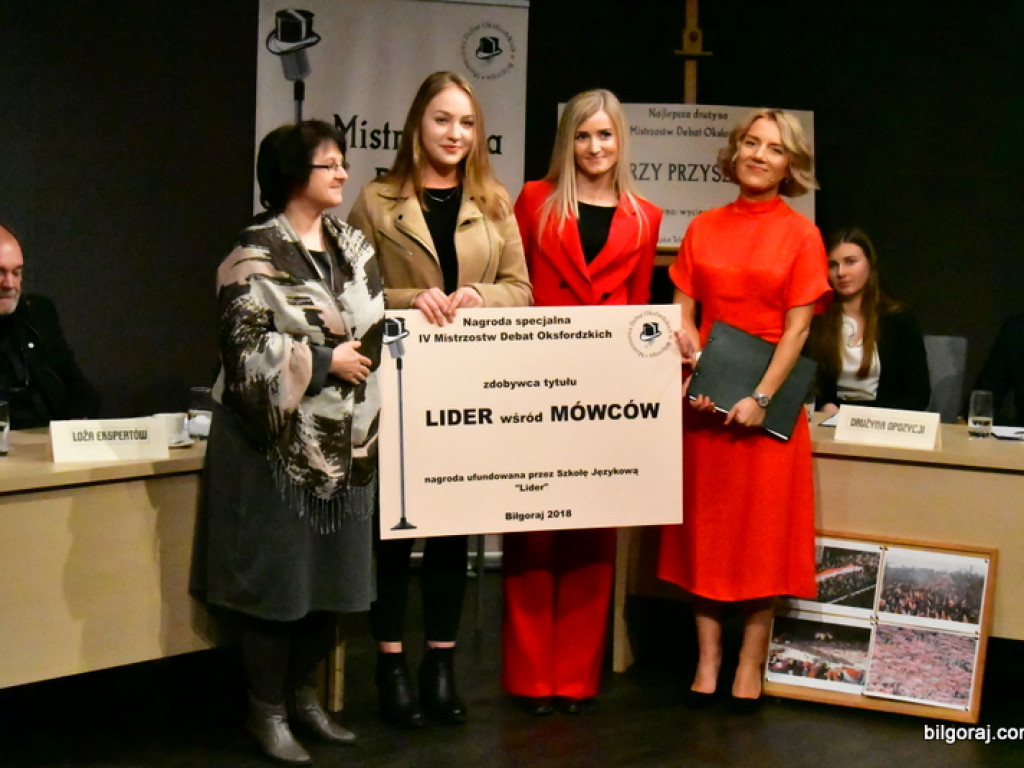 Debaty oksfordzkie w Biłgoraju. W finale zwyciężył ONZ (FOTO)